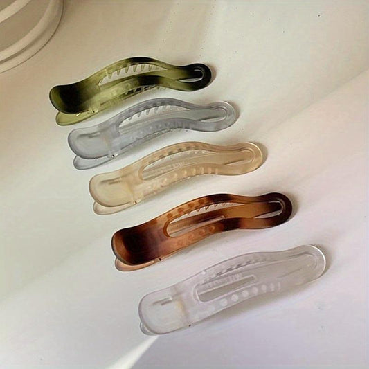5pcs Large Duck Billed Clip Gradient Hair Clip for Women Girls Hair Clip