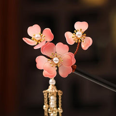 Vintage Flowers Hair Pin Chignon Women Headdress Crystal Hairpins