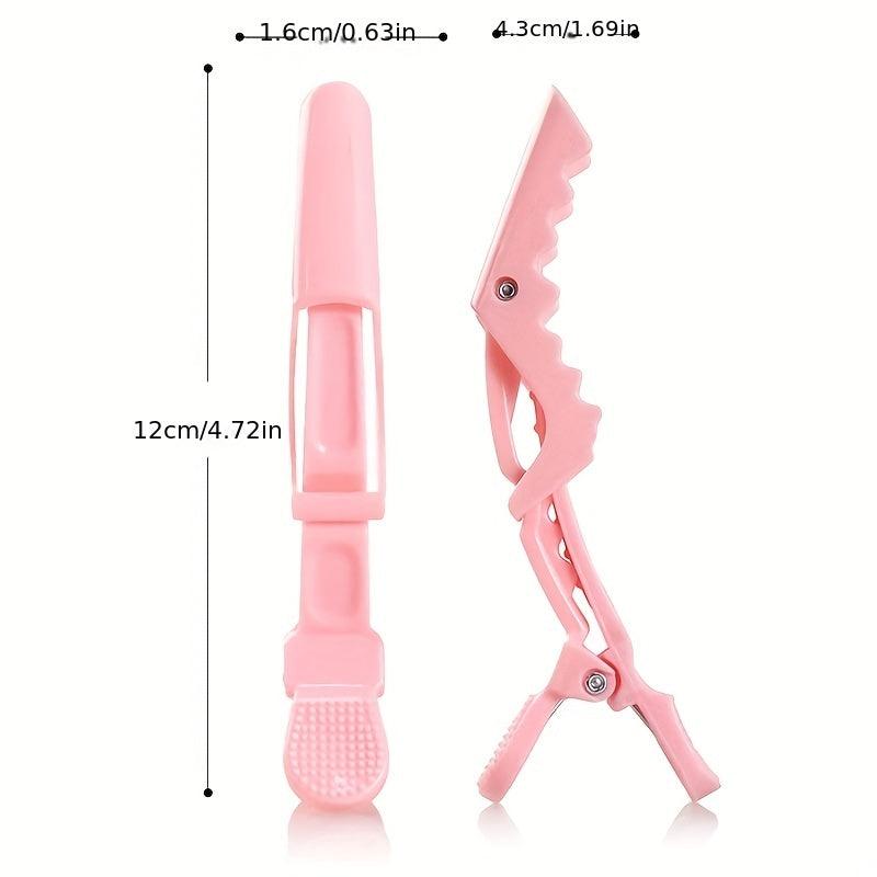 12 Pcs Pink Hair Styling Clip Salon Hair Styler