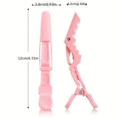 12 Pcs Pink Hair Styling Clip Salon Hair Styler