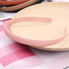 9pcs Matte Headband Skinny Head Hoop Solid Headdress Nonslip Hair Band