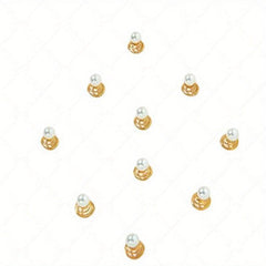 6pcs Spiral Hair Ring with Star Decor and Faux Pearl - for Braids and Ponytail