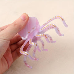 Acetate Octagonal Shape Hair Claw Ponytail Holder