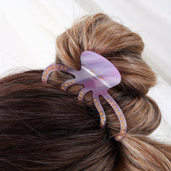 Acetate Octagonal Shape Hair Claw Ponytail Holder