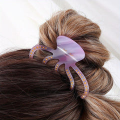 Acetate Octagonal Shape Hair Claw Ponytail Holder