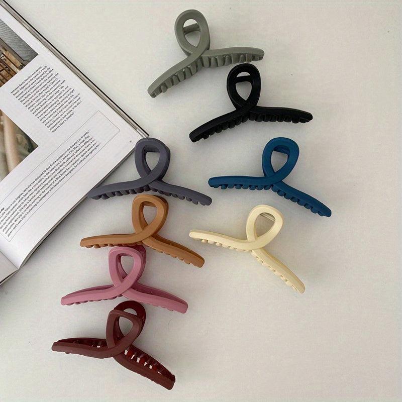 Frosted Shark Claw Hair Claw Ponytail Holder for Women