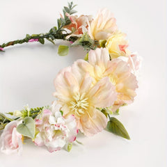 Simulation Flower Leaf Wreath Bridal Headband Hair Accessories For Women Girls
