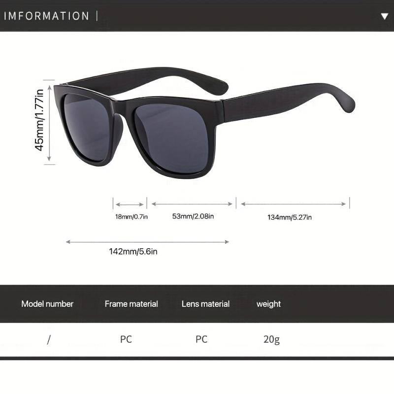 Square Sunglasses Mirrored UV400 Sun Shades Glasses for Driving
