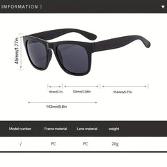 Square Sunglasses Mirrored UV400 Sun Shades Glasses for Driving