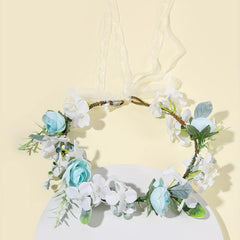 Adjustable Wreath Flower Headband Bridal Headpiece