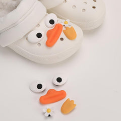 10pcs Cartoon Duck Shoe Charms PVC Soft Shoe Decorations