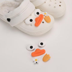 10pcs Cartoon Duck Shoe Charms PVC Soft Shoe Decorations