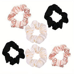 Satin Scrunchies Hair Tie Silky Hair Rope Ponytail Holder Hair Accessories