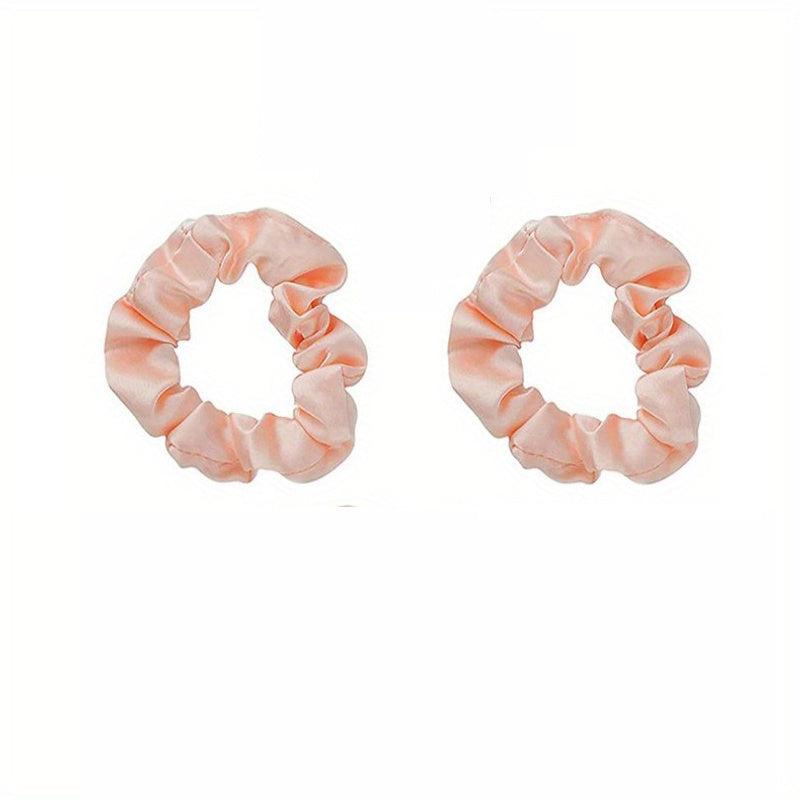 Satin Scrunchies Hair Tie Silky Hair Rope Ponytail Holder Hair Accessories