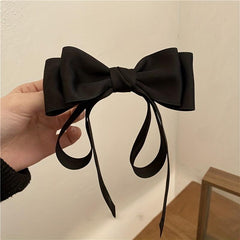 Bowknot Hair Clip Long Ribbon French Barrette Hair Accessories