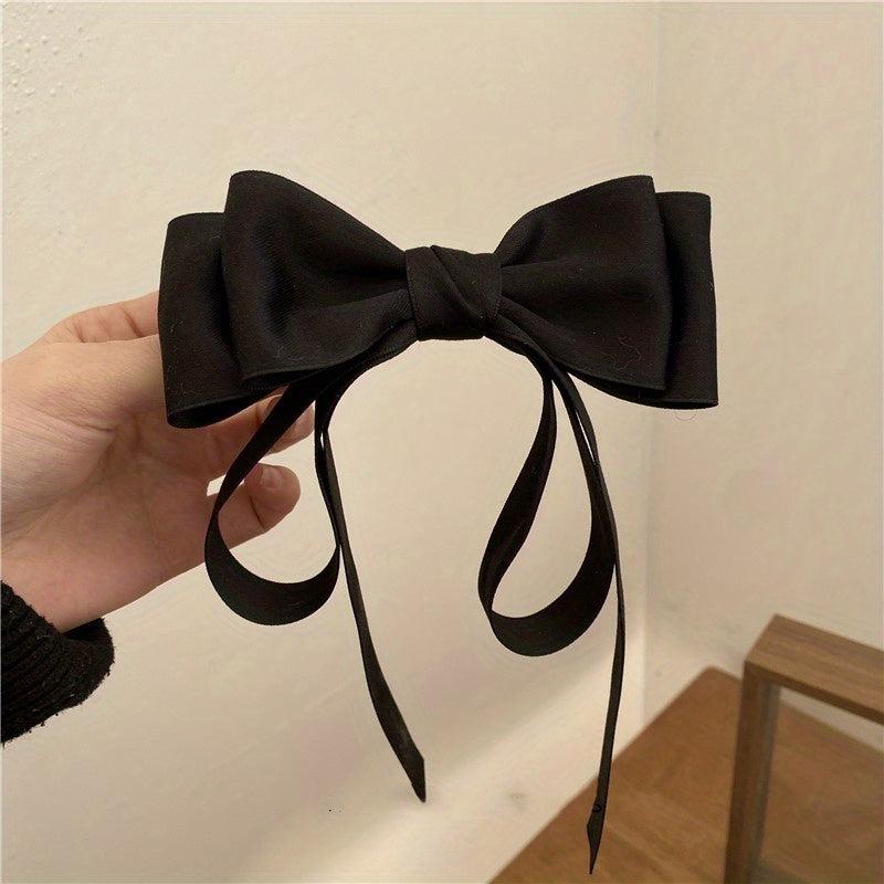 Bowknot Hair Clip Long Ribbon French Barrette Hair Accessories