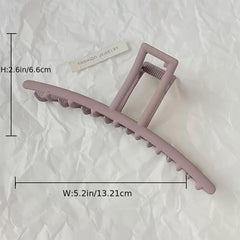 Solid Frosted Hair Clip Large Strong Hold Jaw Hair Clamps