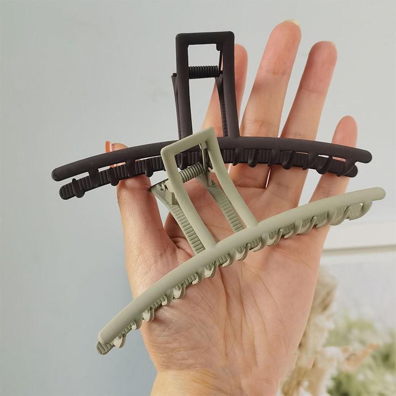 Solid Frosted Hair Clip Large Strong Hold Jaw Hair Clamps