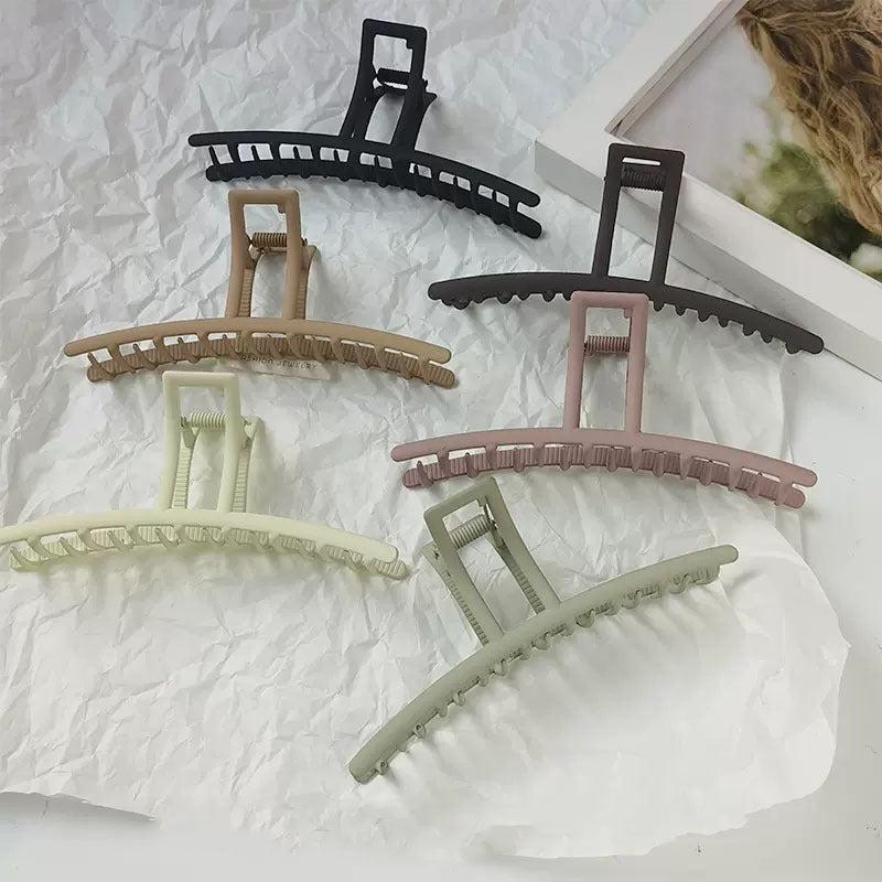 Solid Frosted Hair Clip Large Strong Hold Jaw Hair Clamps