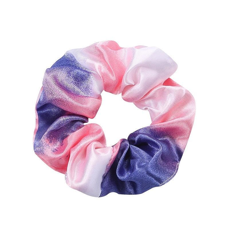 12pcs Sweet Large Scrunchie Hair Rope Gradient Y2K Hair Accessories