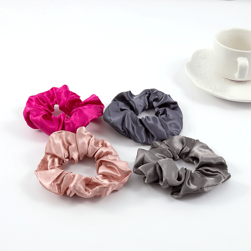 Y2K Satin Scrunchies Large Hair Tie Silky Hair Accessories