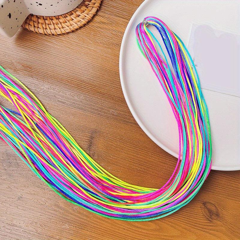 Colorful Ribbon Braided Hair Rope Headstring for Women Girls