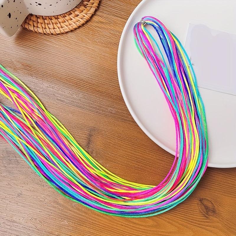 Colorful Ribbon Braided Hair Rope Headstring for Women Girls