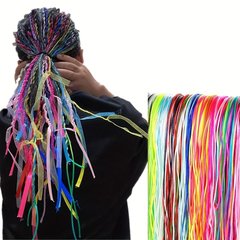 Colorful Ribbon Braided Hair Rope Headstring for Women Girls