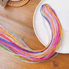Colorful Ribbon Braided Hair Rope Headstring for Women Girls