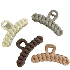 Coffee Hair Claw Solid Frosted Shark Claw Hair Accessories