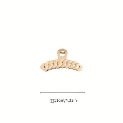 Coffee Hair Claw Solid Frosted Shark Claw Hair Accessories