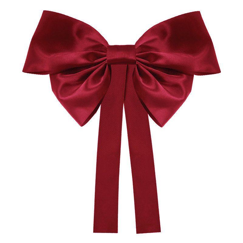 Vintage Silk Bow Ponytail Holder Hair Clip