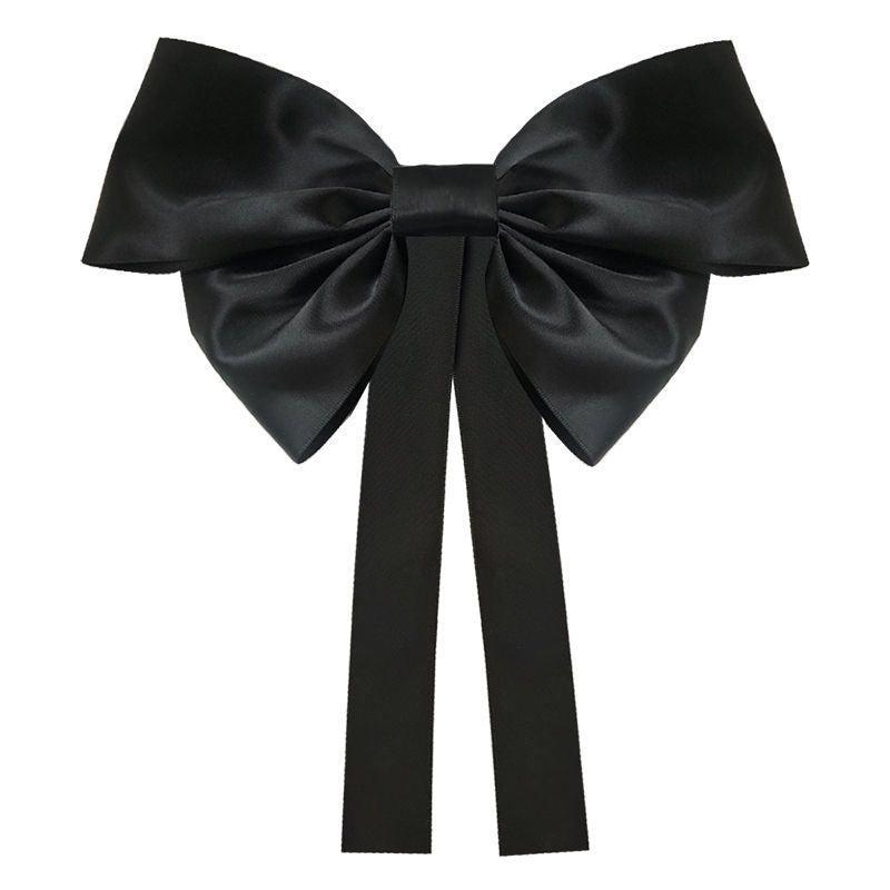 Vintage Silk Bow Ponytail Holder Hair Clip