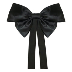 Vintage Silk Bow Ponytail Holder Hair Clip
