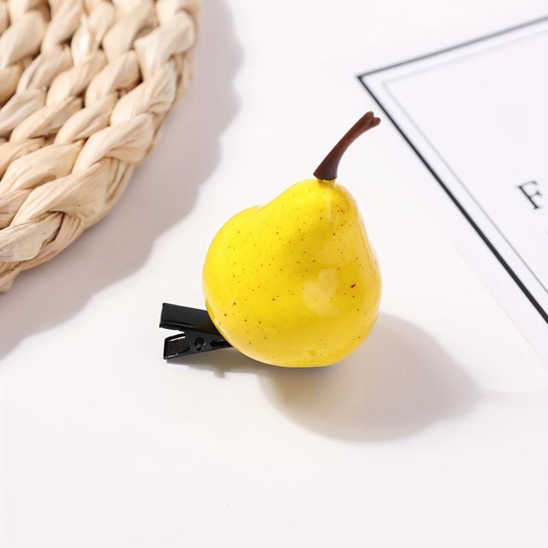 Simulation Pear Shape Hair Clip Funny Duck Billed Side Clip Hair Accessories