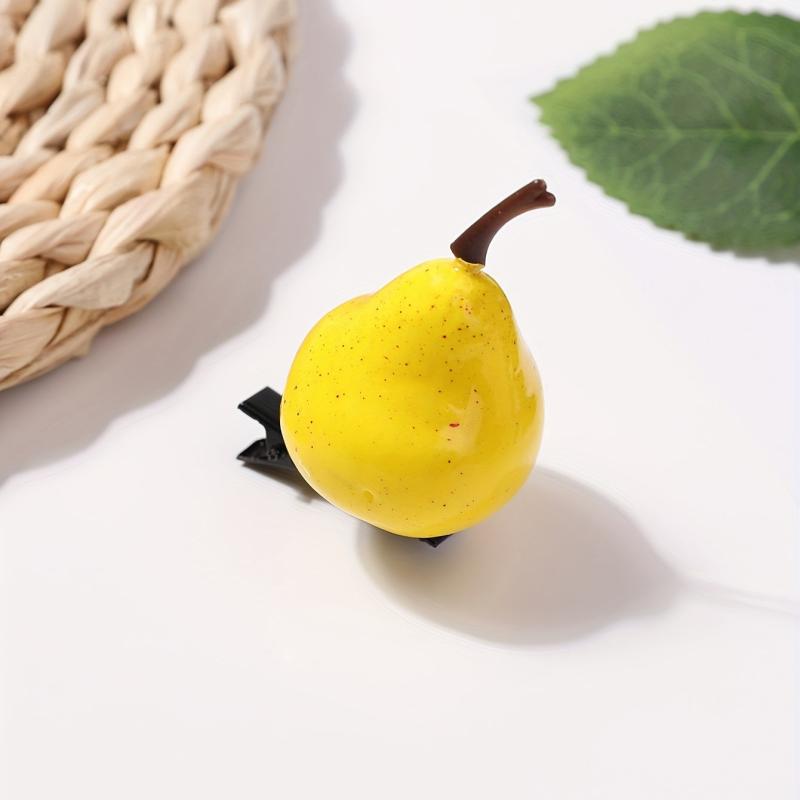 Simulation Pear Shape Hair Clip Funny Duck Billed Side Clip Hair Accessories