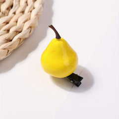 Simulation Pear Shape Hair Clip Funny Duck Billed Side Clip Hair Accessories