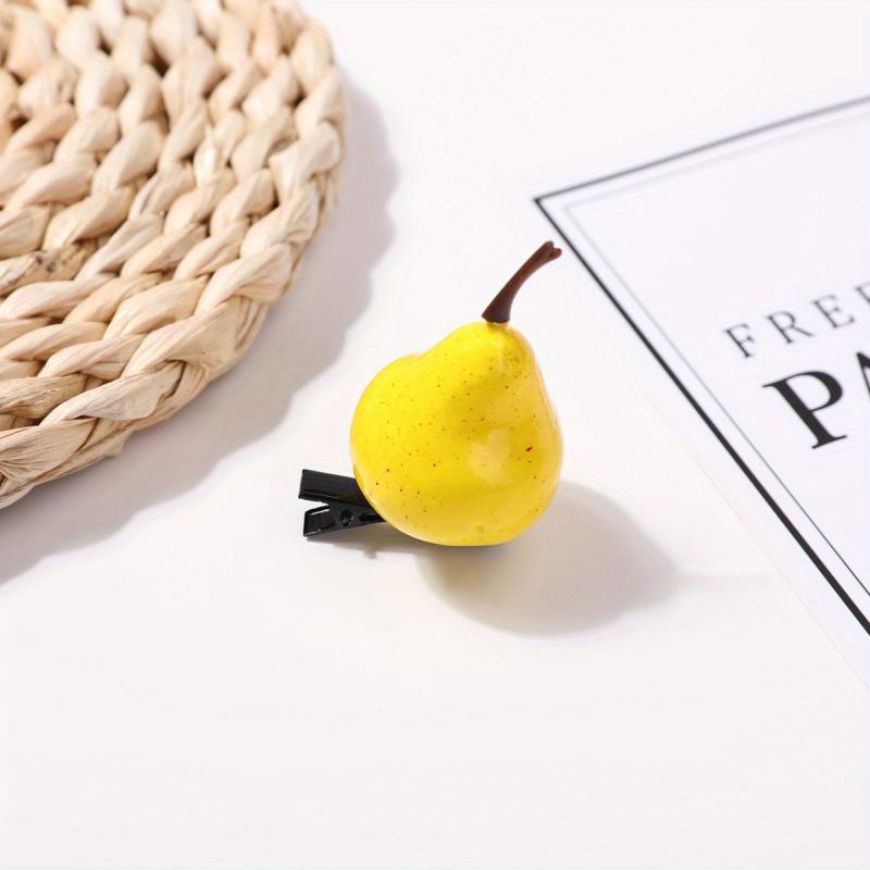 Simulation Pear Shape Hair Clip Funny Duck Billed Side Clip Hair Accessories