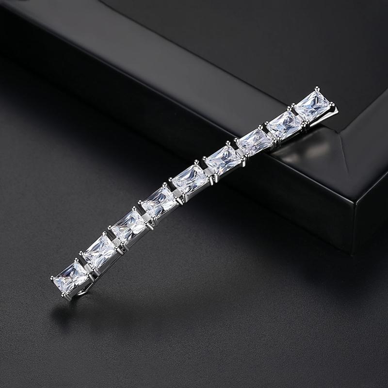 Crystal Longe Hair Clip Bobby Pin Head Jewelry