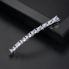Crystal Longe Hair Clip Bobby Pin Head Jewelry
