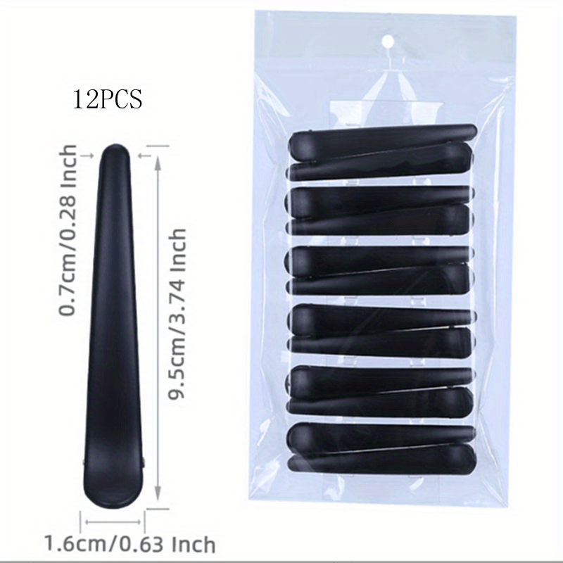 12pcs Plastic Hair Clips Non Slip Hair Accessory