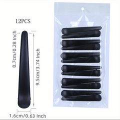 12pcs Plastic Hair Clips Non Slip Hair Accessory
