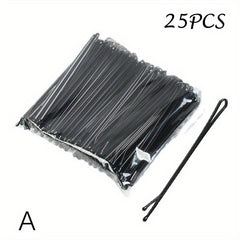 25 Pcs Hair Clips Pins Curly Wavy Slides Bobby Pins Styling Accessories