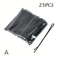 25 Pcs Hair Clips Pins Curly Wavy Slides Bobby Pins Styling Accessories