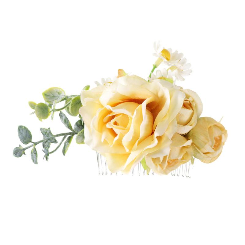 Simulation Flower Hair Comb Floral Hair Decoration Accessories