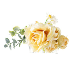 Simulation Flower Hair Comb Floral Hair Decoration Accessories