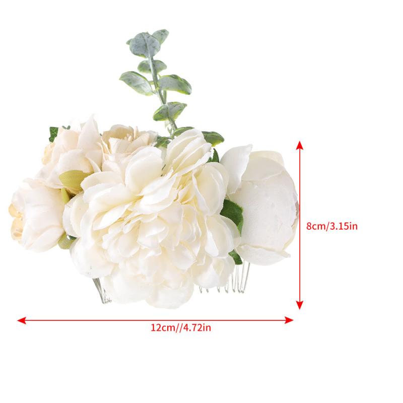 Simulation Flower Hair Comb Floral Hair Decoration Accessories