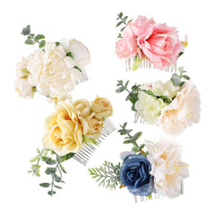 Simulation Flower Hair Comb Floral Hair Decoration Accessories
