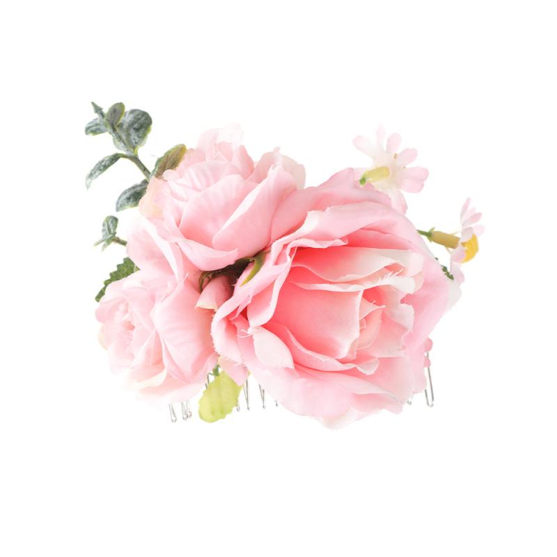 Simulation Flower Hair Comb Floral Hair Decoration Accessories