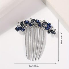 Rhinestone Butterfly Hair Comb Hair Pin Hair Decoration For Women Girls